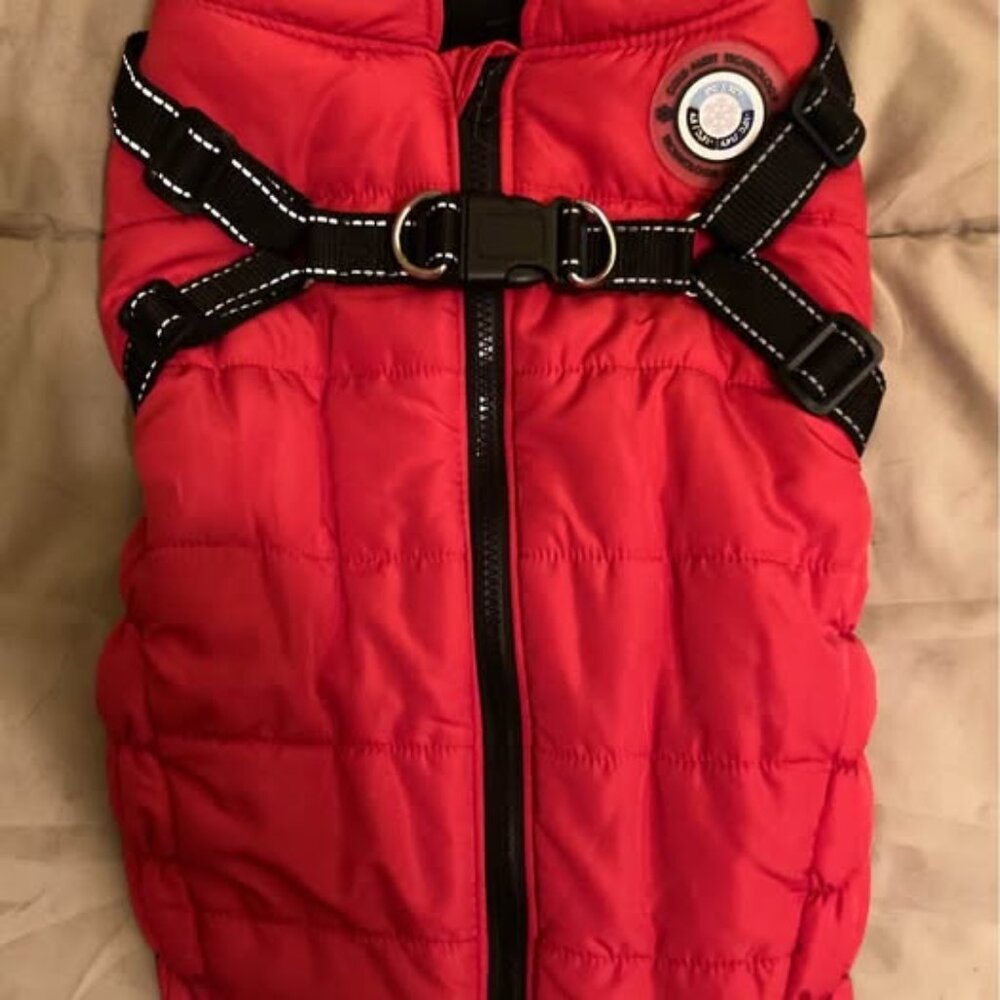 Great Pup Puffer Vest - LG, with Cold Alert Technology - NWT